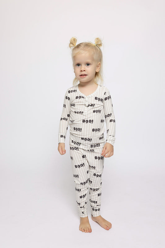 boo! bamboo pajamas // LONG-SLEEVE TWO-PIECE SET