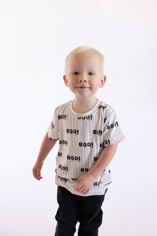 child bamboo tshirt // boo!