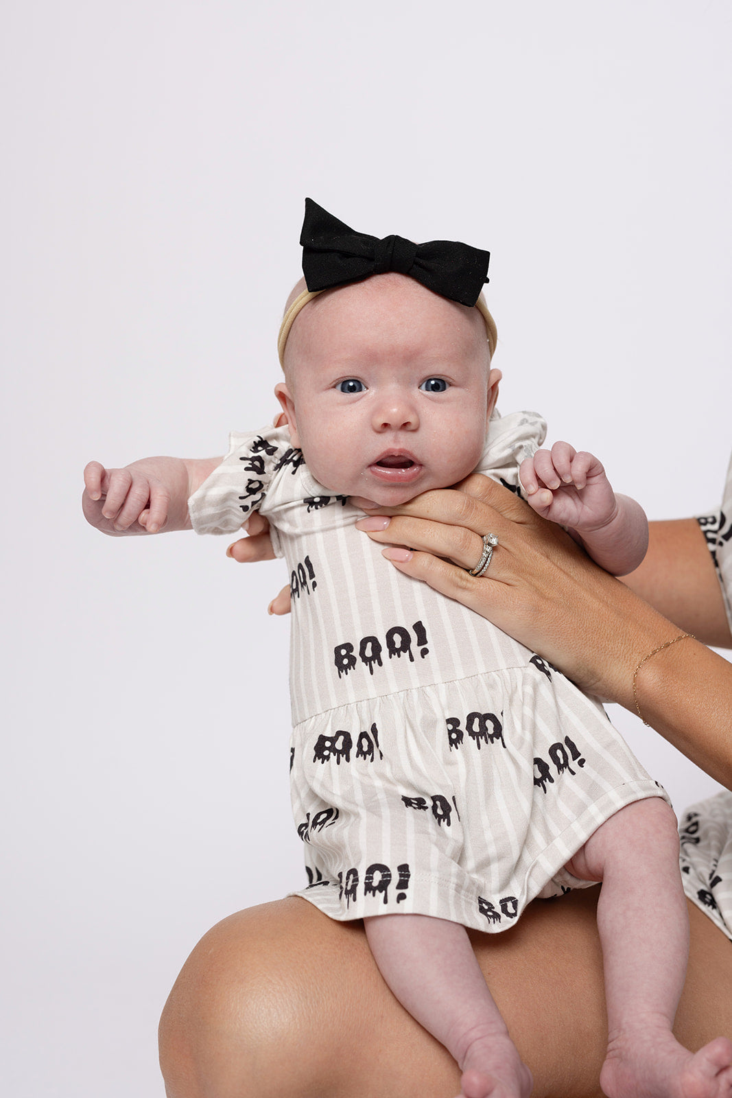 bamboo ruffle romper // boo!