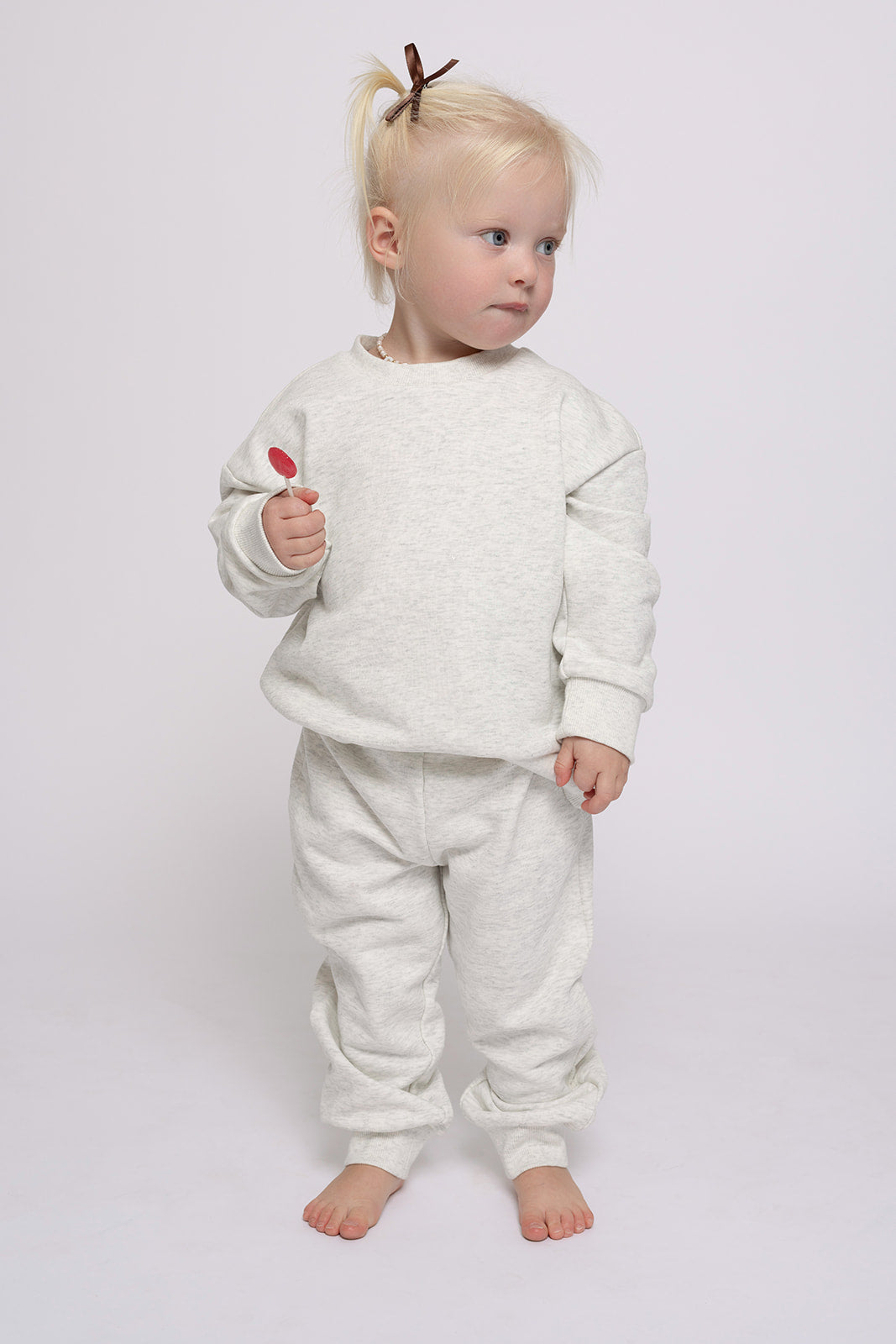 child sweat set // heather grey (mama + me)