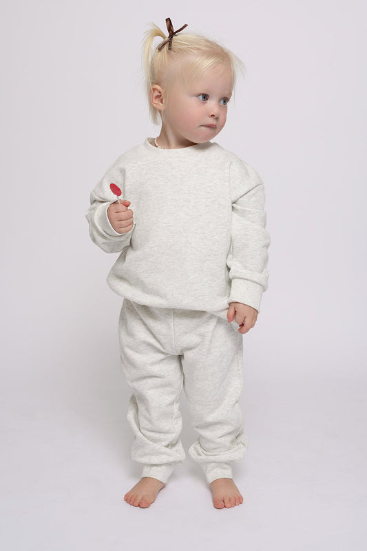 child sweat set // heather grey (mama + me)