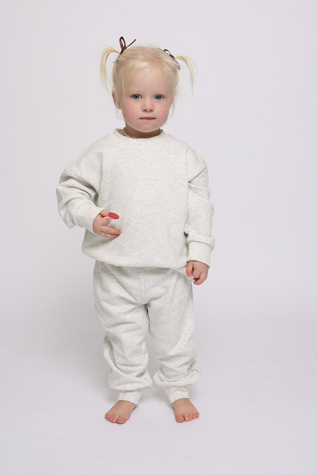 child sweat set // heather grey (mama + me)