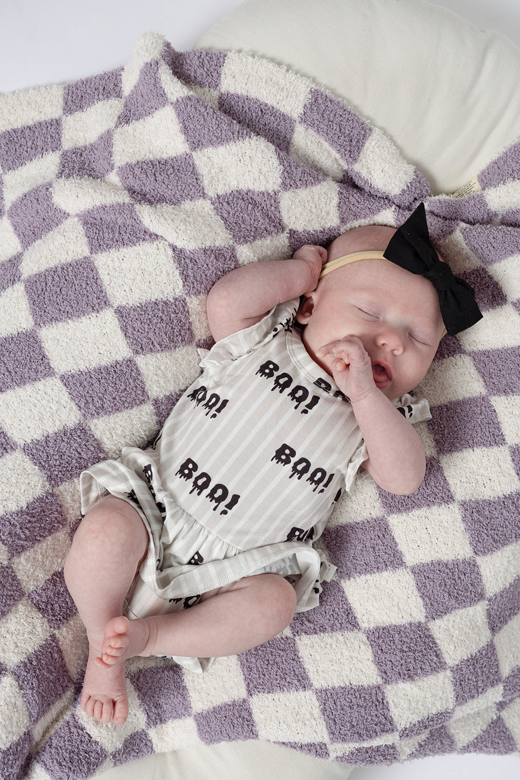 bamboo ruffle romper // boo!