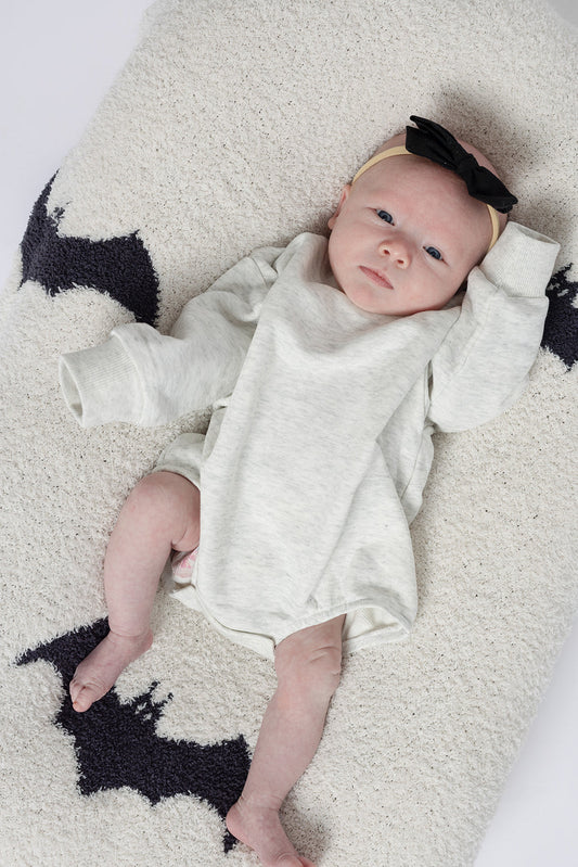 sweatshirt romper // heather grey (mama + me)