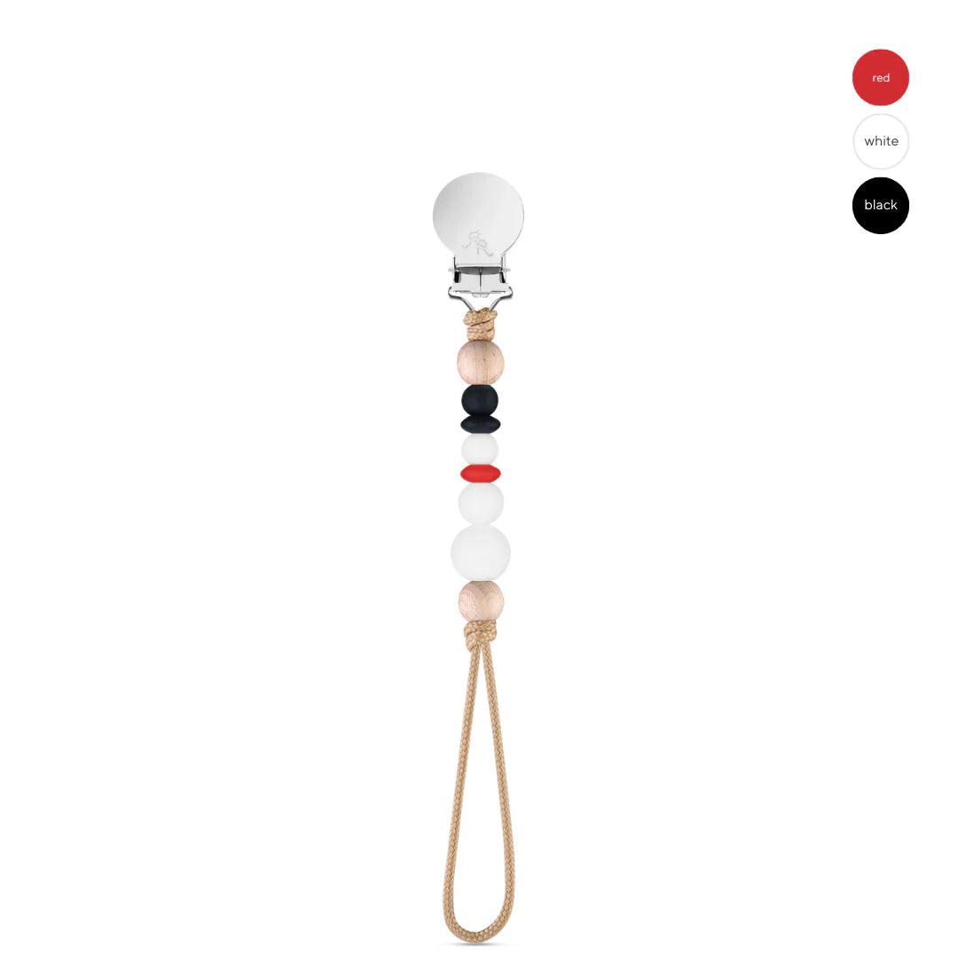 pacifier clip // snowman