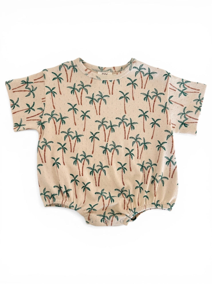 palm tree pointelle bubble
