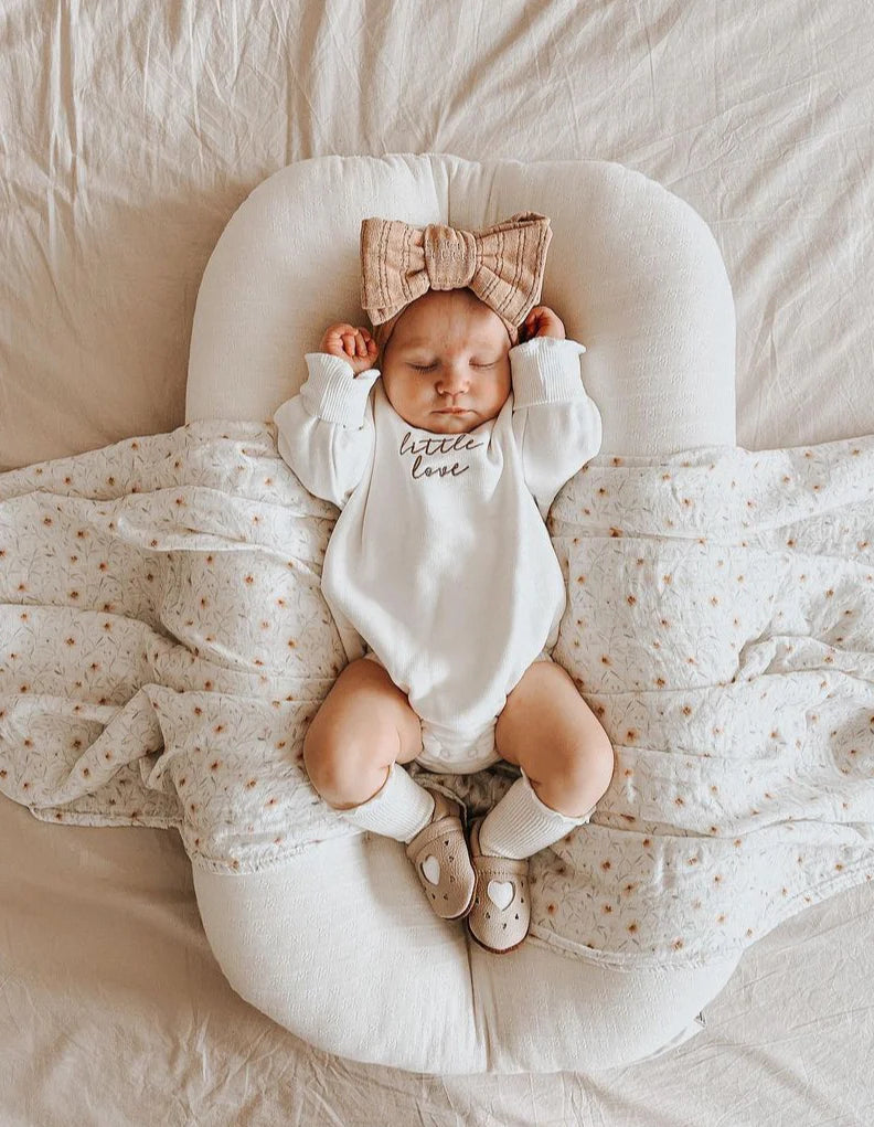 little love long-sleeve bubble romper