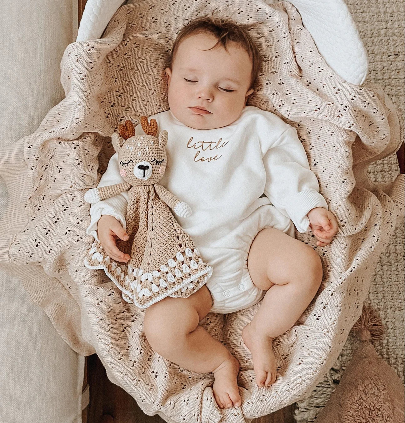 little love long-sleeve bubble romper