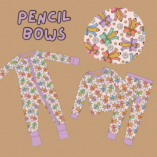 pencil bows BAMBOO PREORDER // OPEN UNTIL 5.12 // SHIPS IN JULY