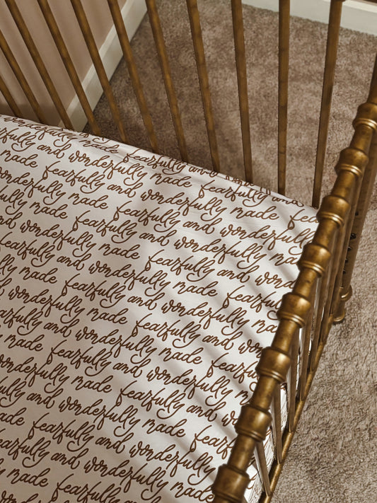 bamboo crib sheets // fearfully and wonderfully made