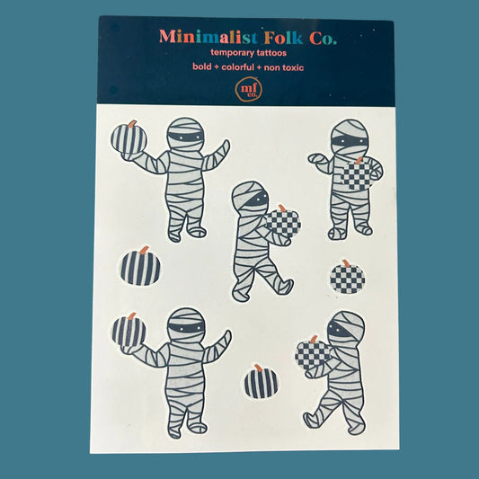 mummy temporary tattoos // 1 sheet