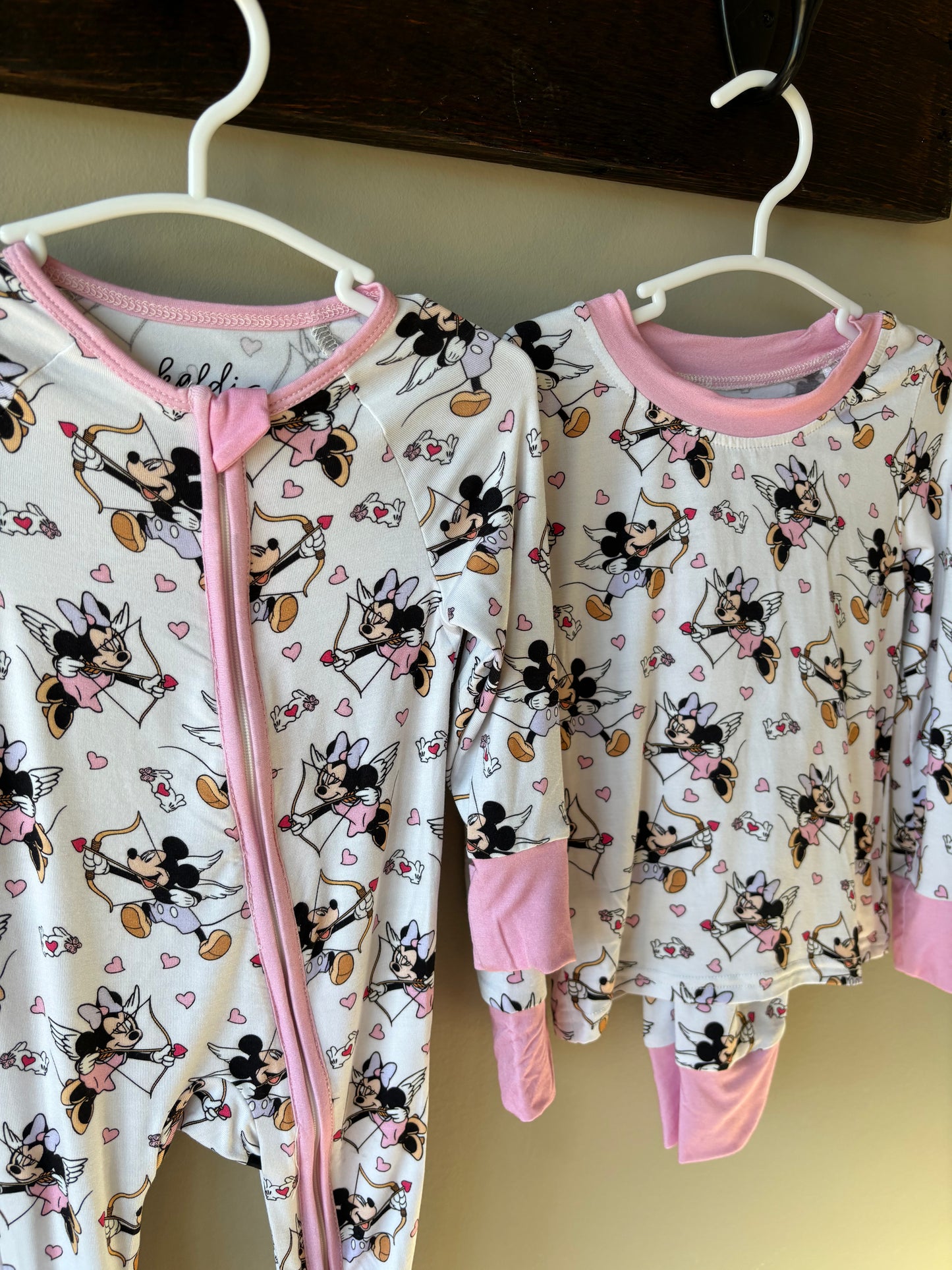 cupid mouse bamboo pajamas // ZIPPY or LONG-SLEEVE TWO-PIECE SET