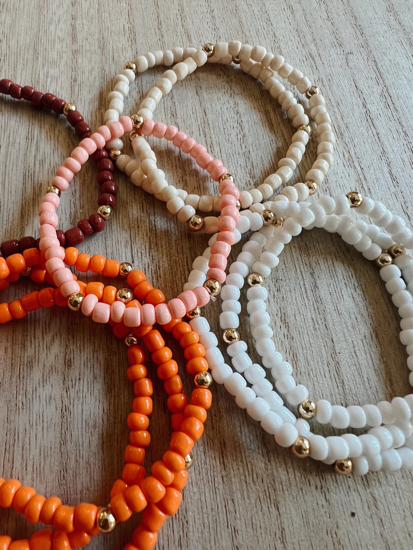 solid beaded bracelets // for women