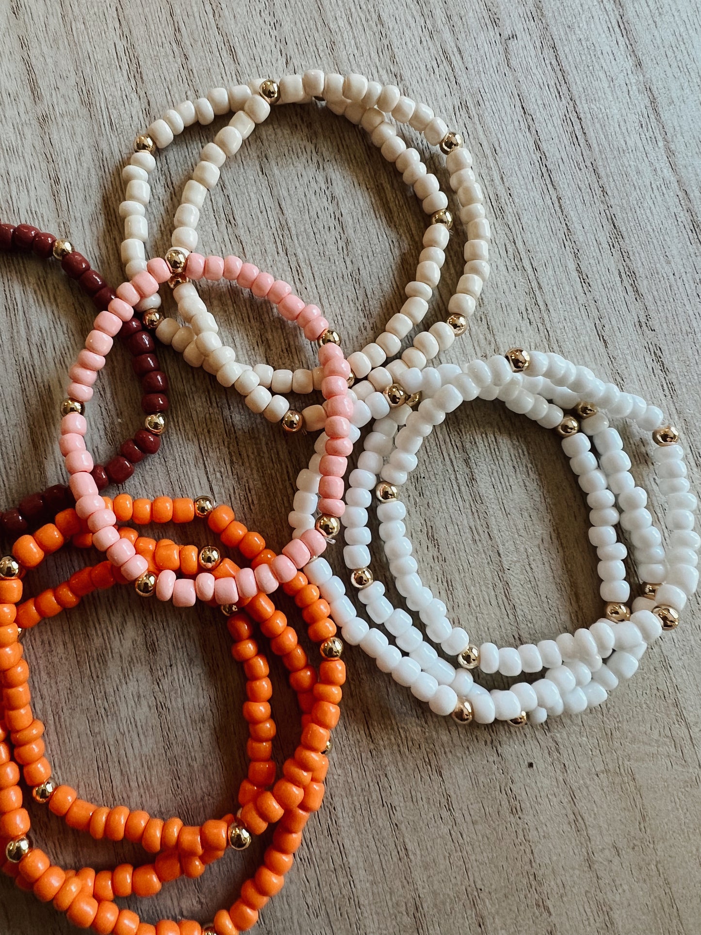 solid beaded bracelets // for women