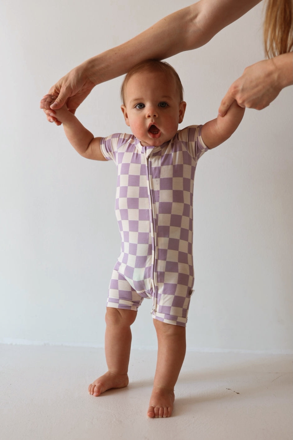 grape soda bamboo pajamas // SHORTIE (mama + me)