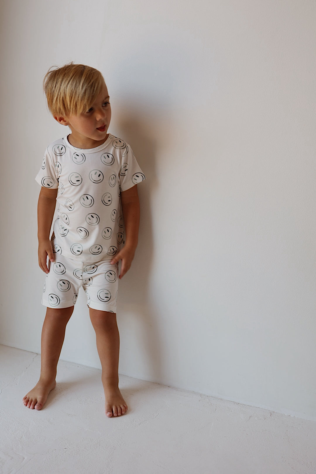 green smiles bamboo pajamas // SHORTS SET (mama + me)
