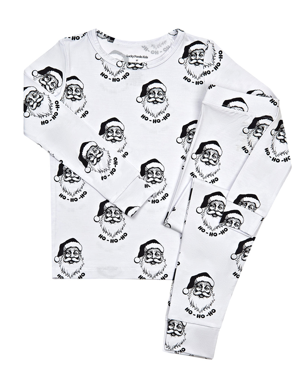 cool santa bamboo pajamas // LONG-SLEEVE TWO-PIECE SET