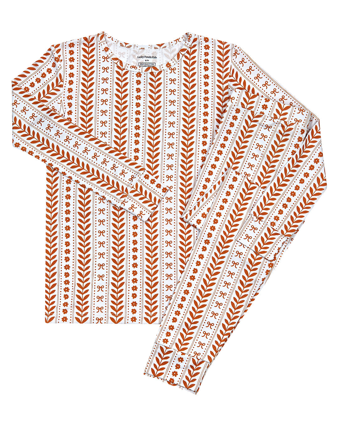 boho daisy bamboo pajamas // LONG-SLEEVE TWO-PIECE SET