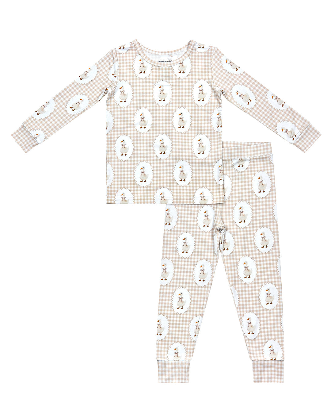 gingham goose bamboo pajamas // LONG-SLEEVE TWO-PIECE SET