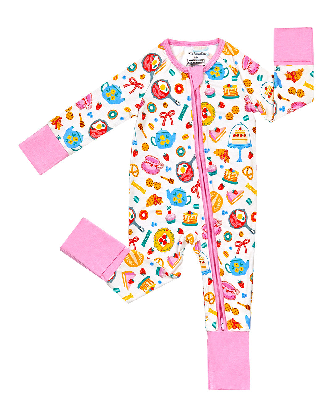 breakfast whimsy bamboo pajamas // ZIPPY