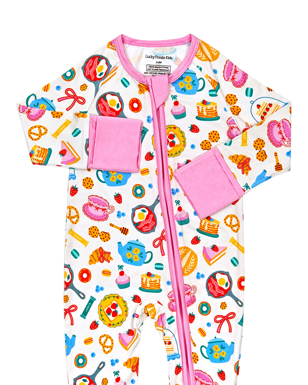 breakfast whimsy bamboo pajamas // ZIPPY