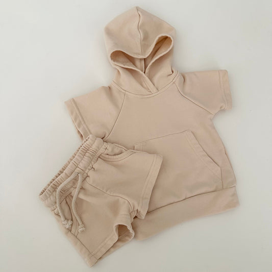 avett hooded set // cream