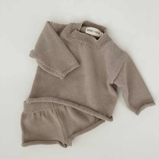 bowie knit set // taupe