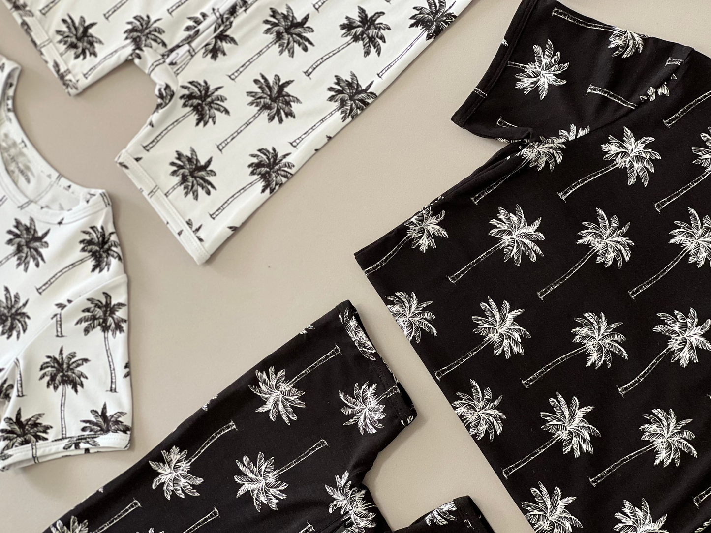 black palm bamboo pajamas // SHORTS SET (sizing up to 8/9)