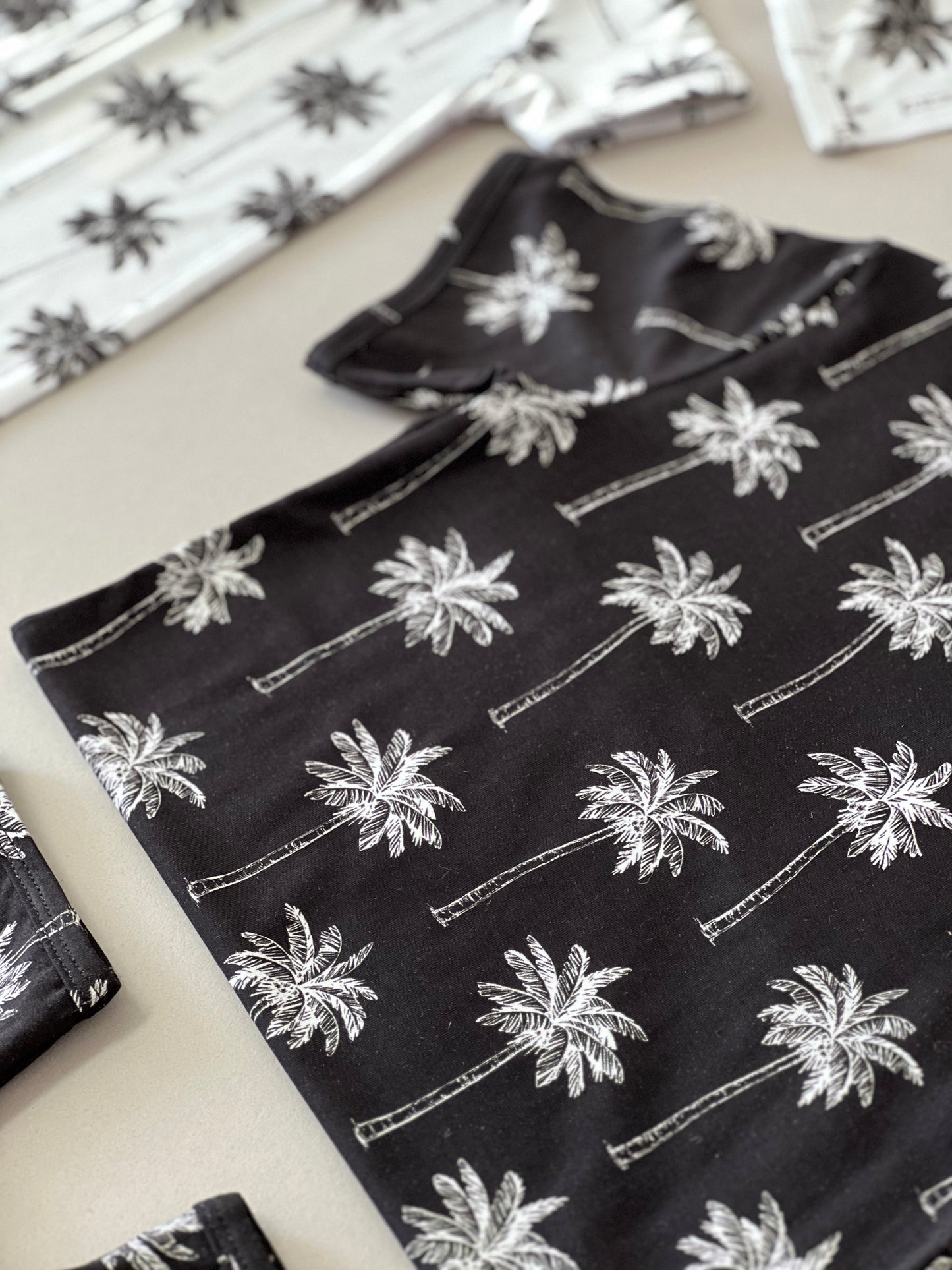 black palm bamboo pajamas // SHORTS SET (sizing up to 8/9)