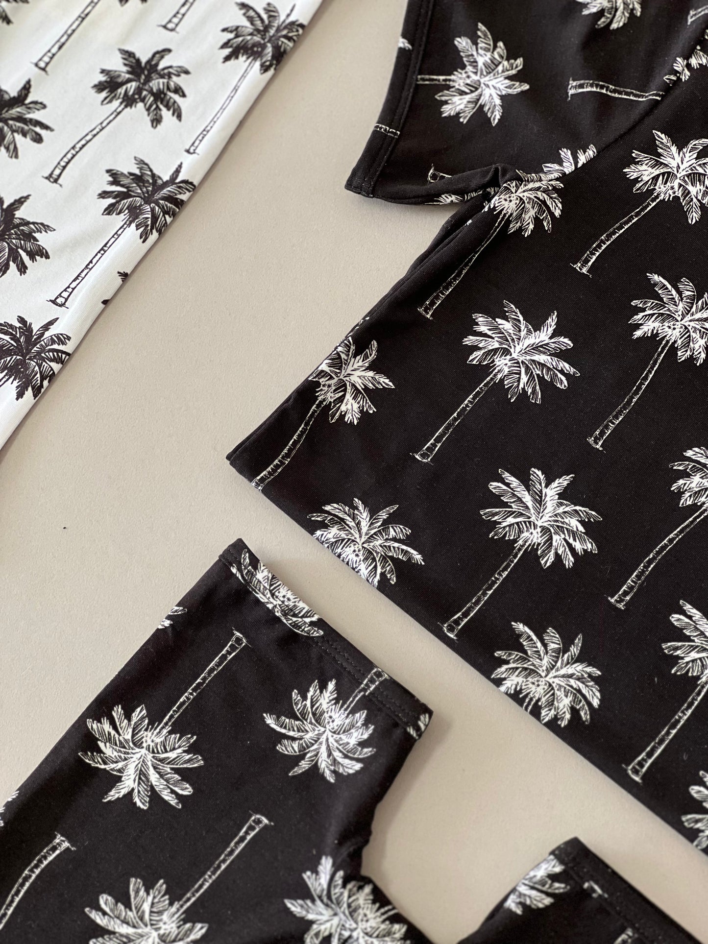 black palm bamboo pajamas // SHORTS SET (sizing up to 8/9)