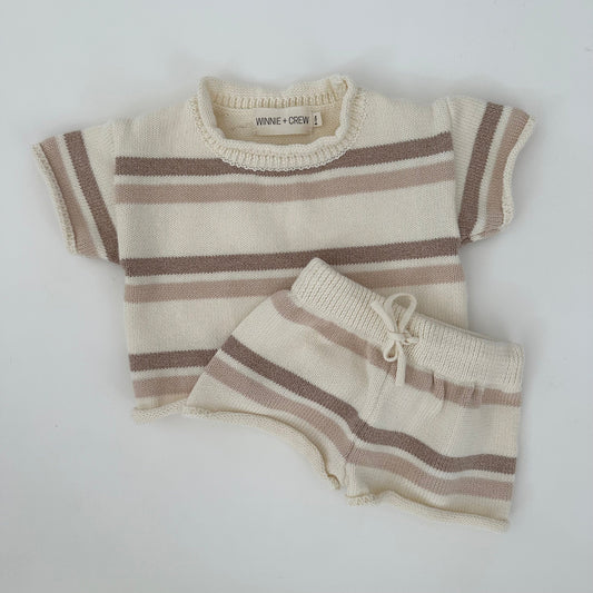 saylor knit set // stripes