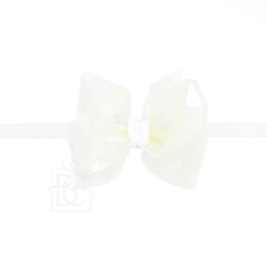 Beyond Creations WHITE waterproof bow // headband