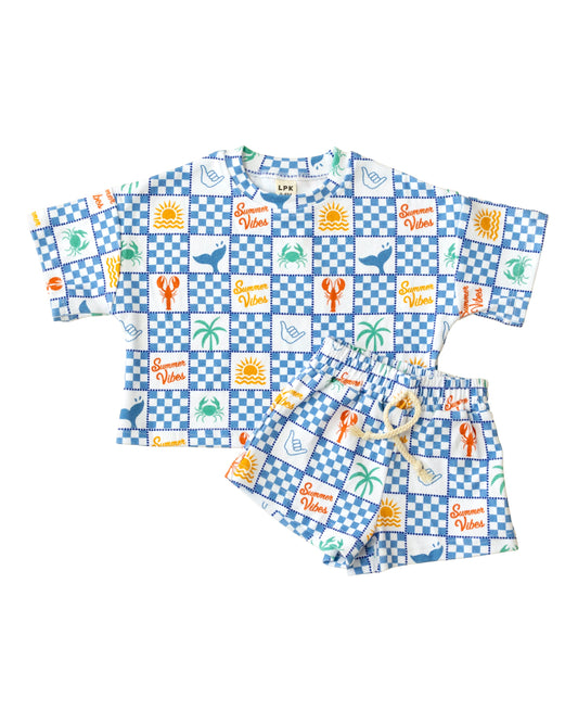shorts set // summer vibes (sizing up to 8/9)