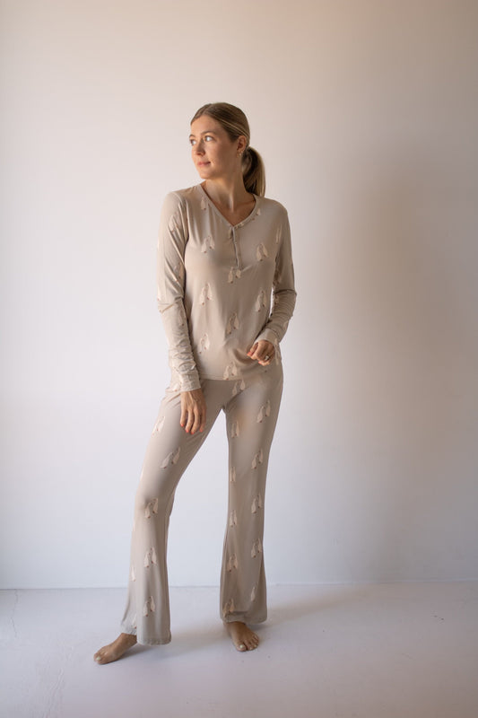 women's bamboo pajamas // silly goose (mama + me)