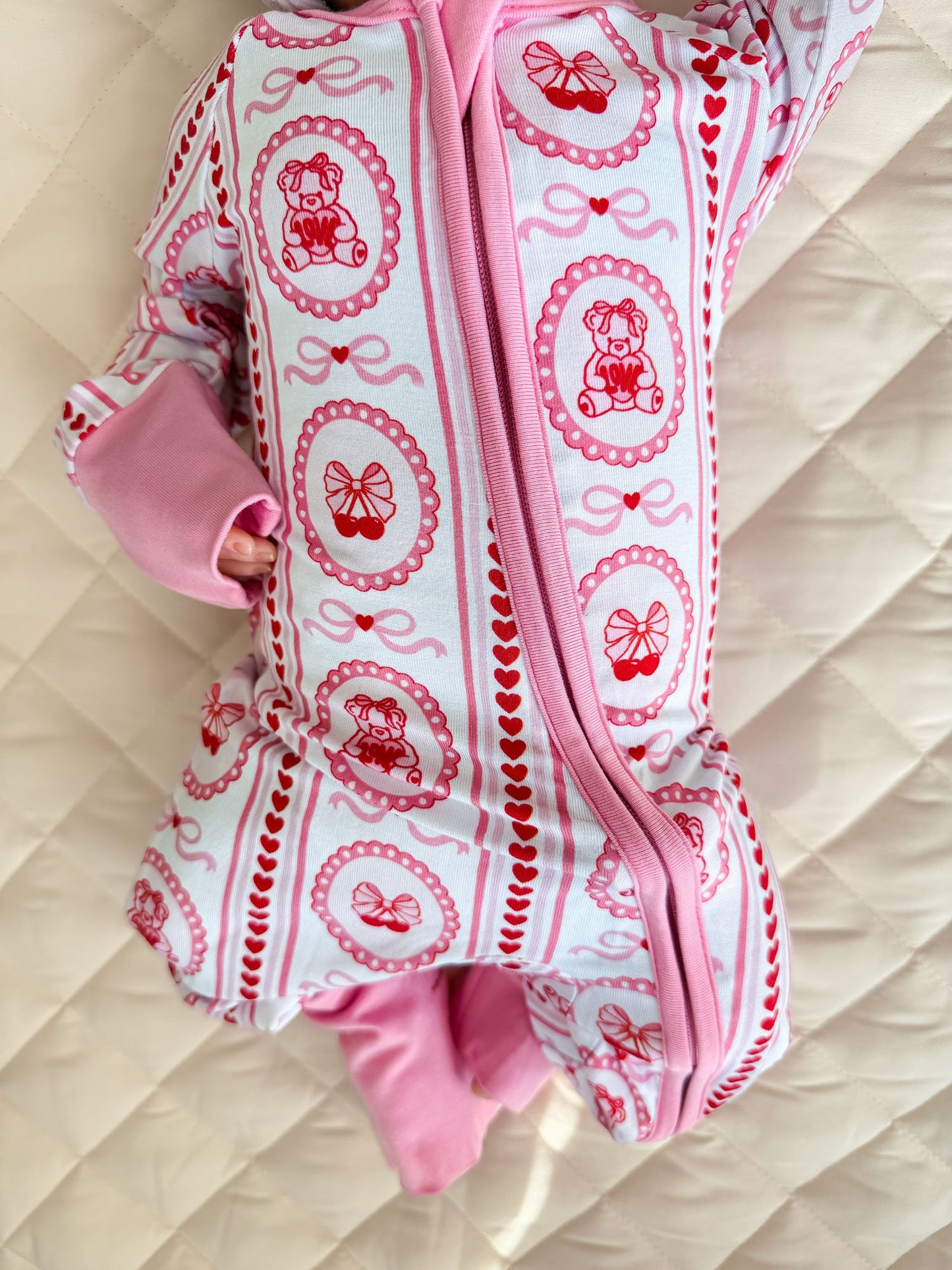 cherry bear bamboo pajamas // ZIPPY