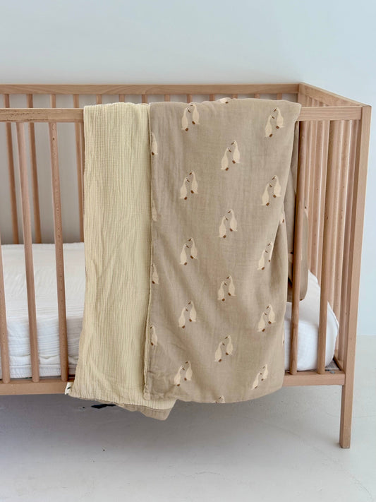 muslin quilt // silly goose