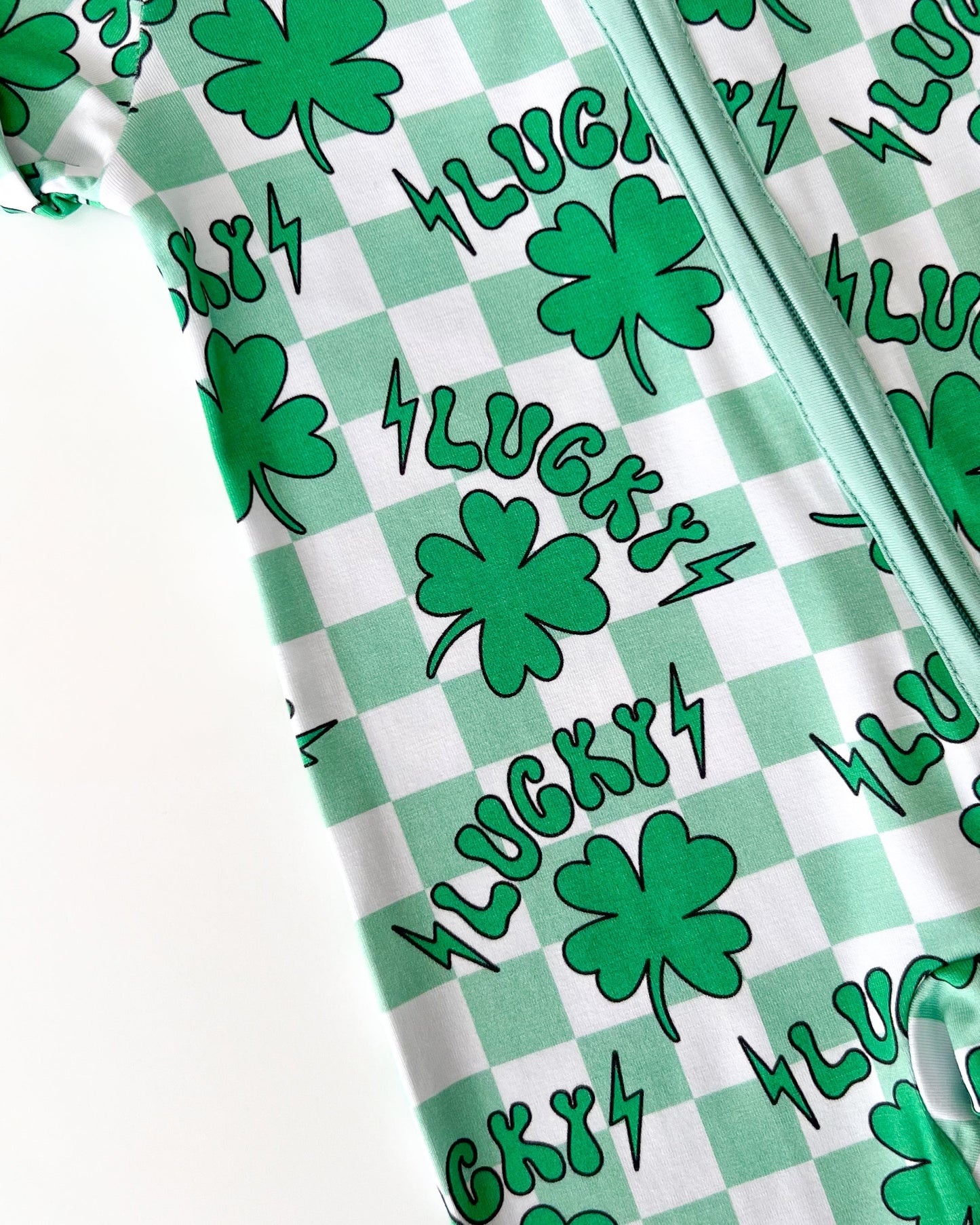 lucky shamrock bamboo pajamas // ZIPPY