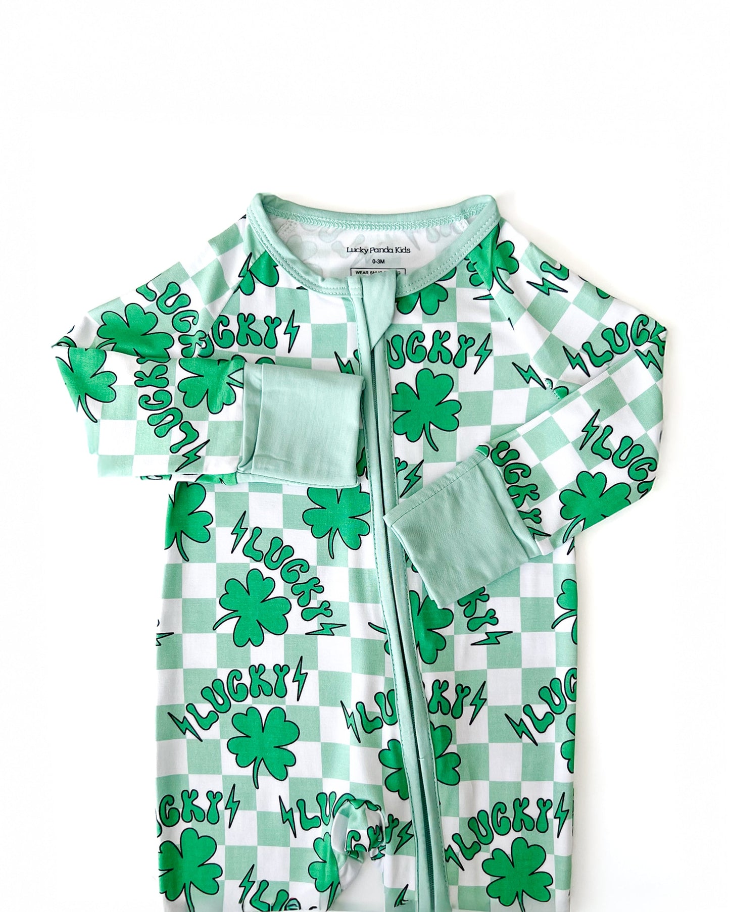 lucky shamrock bamboo pajamas // ZIPPY