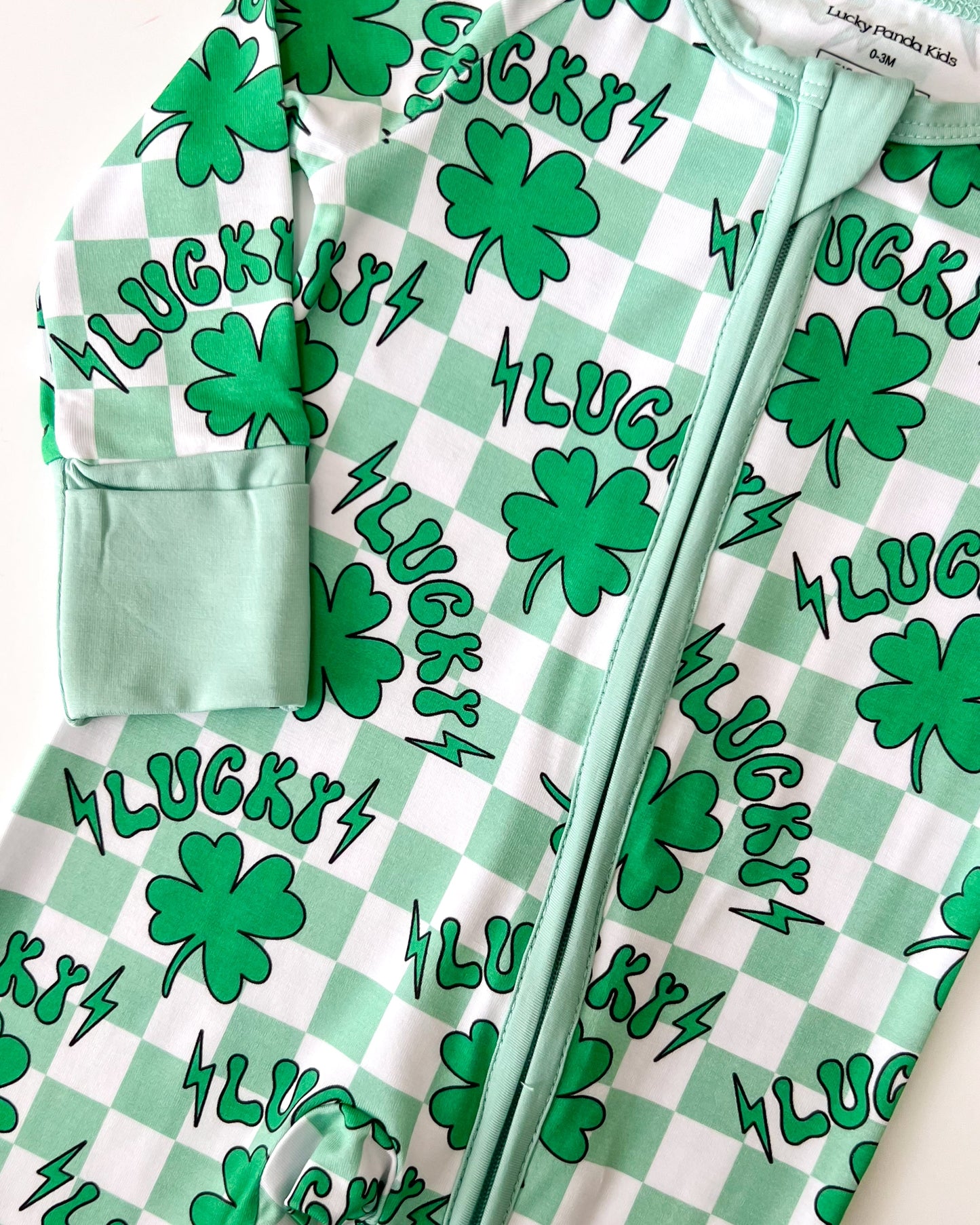 lucky shamrock bamboo pajamas // ZIPPY