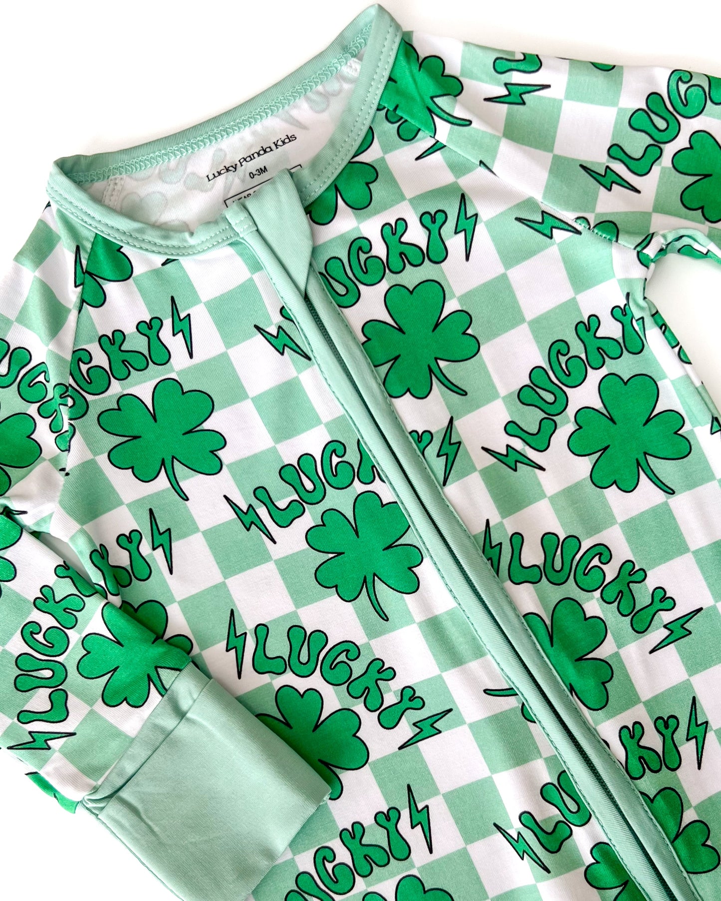 lucky shamrock bamboo pajamas // ZIPPY