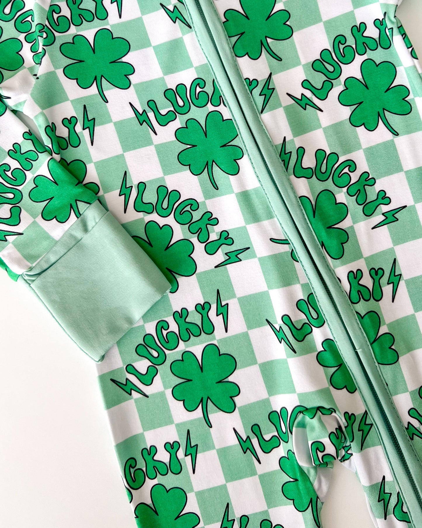 lucky shamrock bamboo pajamas // ZIPPY