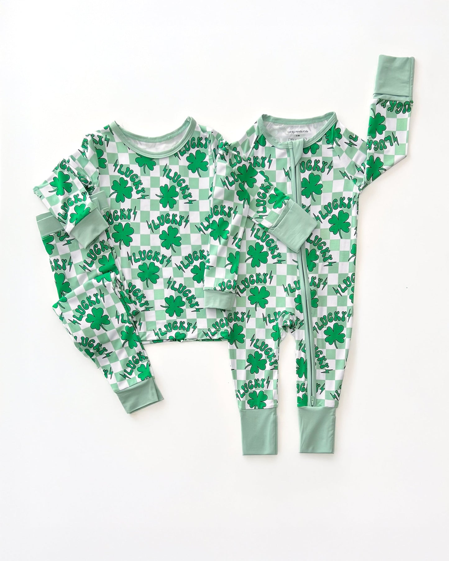 lucky shamrock bamboo pajamas // ZIPPY