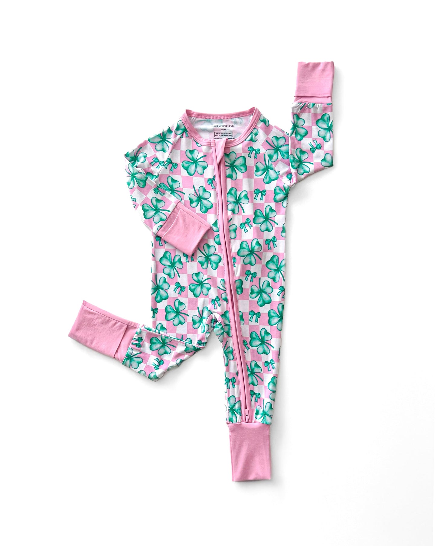 shamrock bow bamboo pajamas // ZIPPY