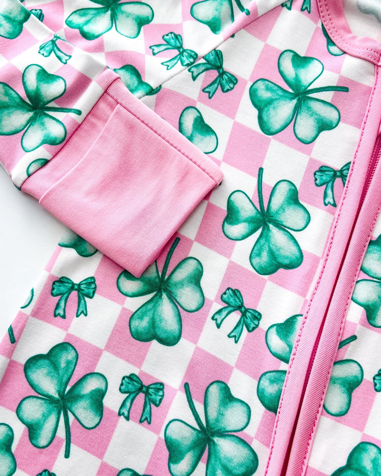 shamrock bow bamboo pajamas // ZIPPY