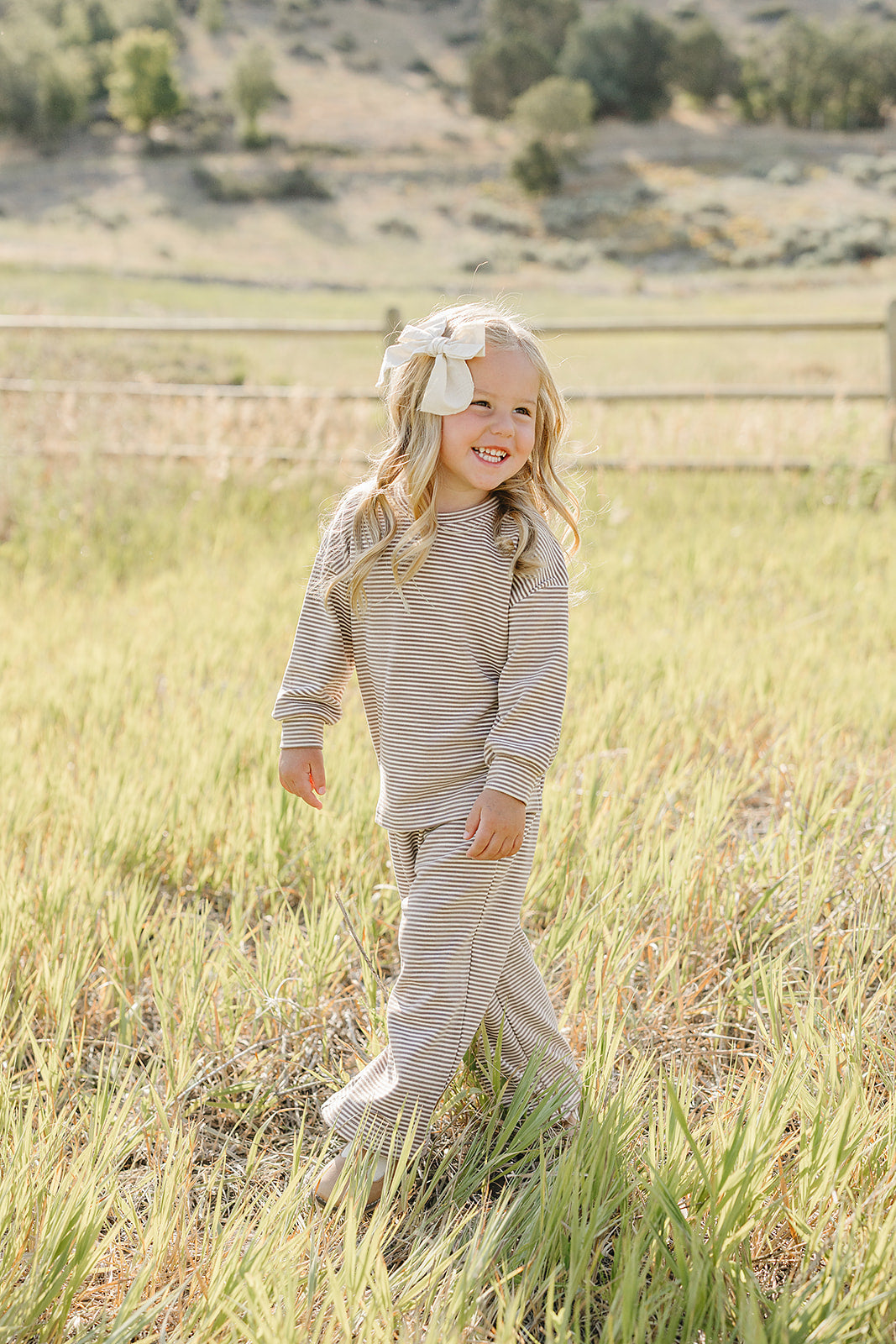 striped loungewear set
