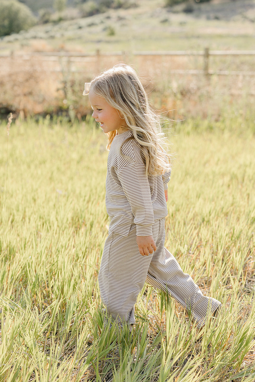 striped loungewear set
