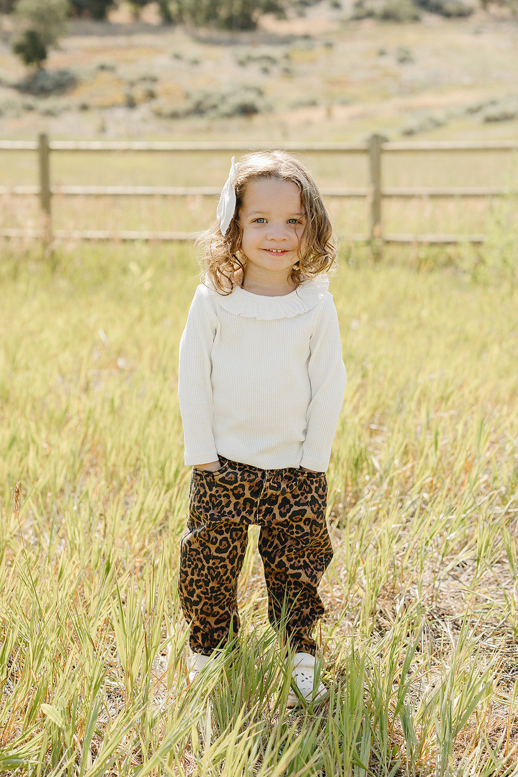cheetah barrel jeans