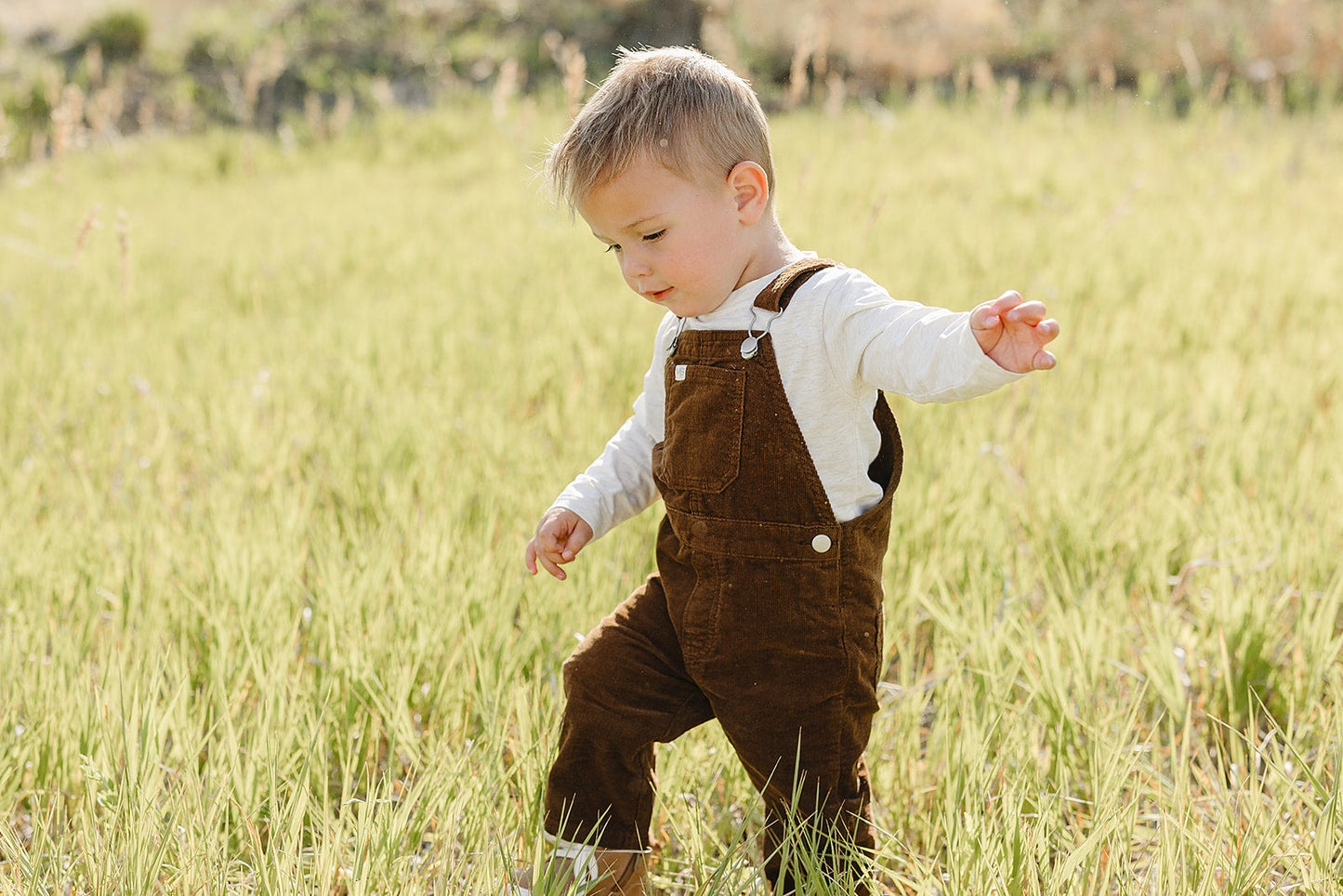 brown corduroy overalls