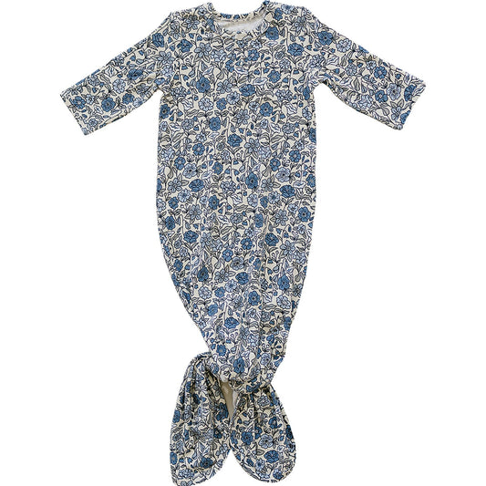 bamboo knot gown // bluebell pointelle