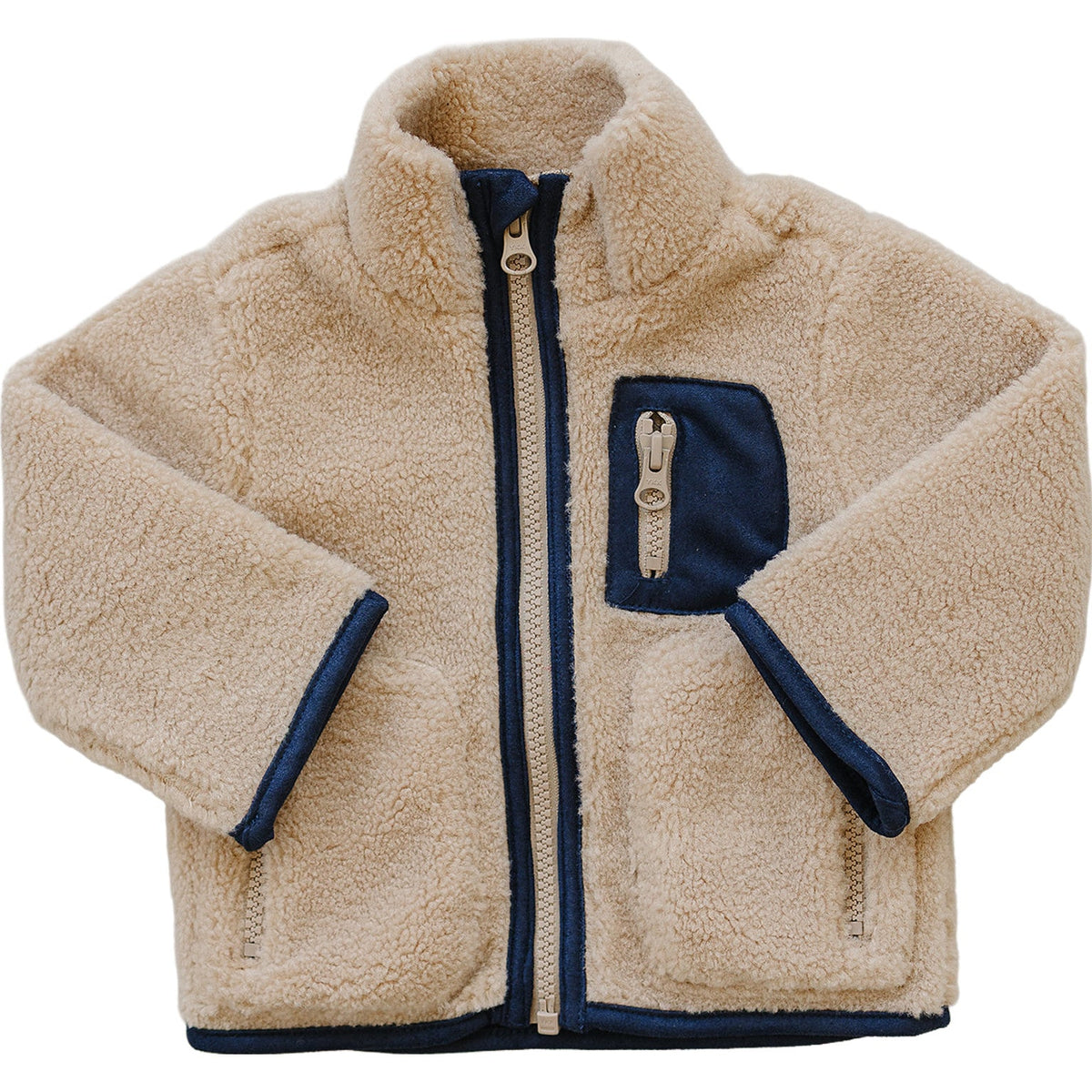 sherpa zip-up jacket